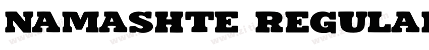 Namashte Regular字体转换